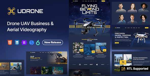 Udrone - Drone UAV Business & Aerial Videography HTML Template Udrone - Drone UAV Business & Aerial Videography HTML Template