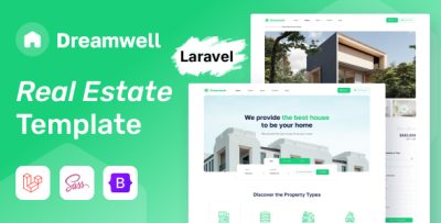Dreamwell – Real Estate Laravel Template
