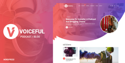 Voiceful - A Podcast / Blogging WordPress Theme