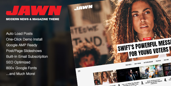 Jawn - Modern WordPress News & Magazine Theme Jawn - Modern WordPress News & Magazine Theme