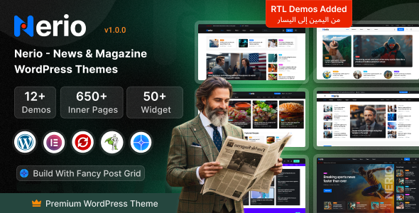 Nerio – News Magazine WordPress Theme Nerio – News Magazine WordPress Theme