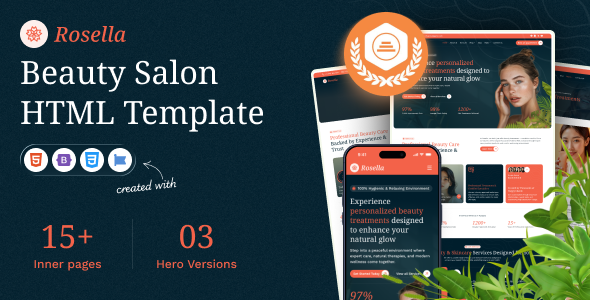 Rosella - Beauty Salon HTML Template Rosella - Beauty Salon HTML Template