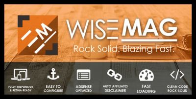 Wise Mag | AdSense Optimized Magazine WordPress Theme