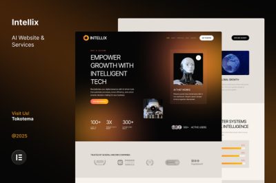 Intellix - AI Website & Services Elementor Template Kits