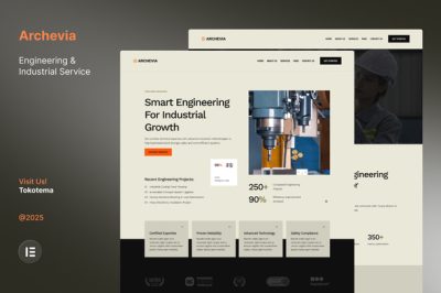 Archevia - Engineering & Industrial Service Website Elementor Kit