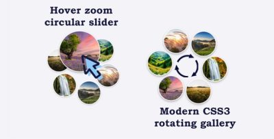 Vertical Circular Carousel - Pure CSS & JavaScript Image Rotator