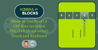 Kobra vs Blocks - HTML5 Casual game