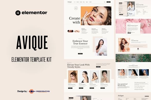 Avique - Beauty Care Elementor Template Kit Avique - Beauty Care Elementor Template Kit