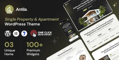 Antila - Single Property & Apartment WordPress Theme