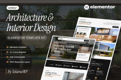 Arsiteka - Architecture & Interior Design Elementor Template Kit
