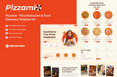 Pizzamio - Pizza Restaurant & Food Elementor Template Kit
