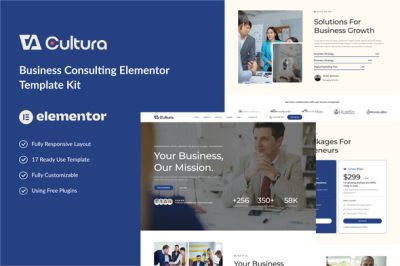 Cultura - Business Consulting Elementor Template Kit