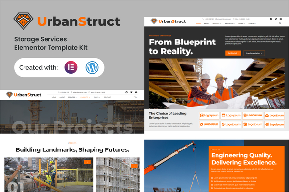 Urbastruct - Construction & Building Service Elementor Template Kit Urbastruct - Construction & Building Service Elementor Template Kit