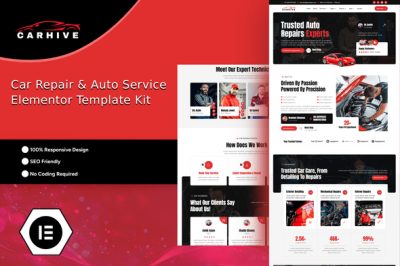 CarHive - Car Repair & Auto Service Elementor Template Kit