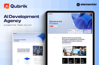Qubrik - AI Development Agency Elementor Template Kit