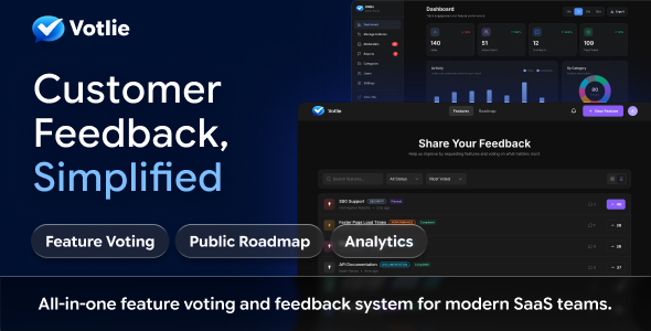 Votlie – Product Feedback & Roadmap Tool Votlie – Product Feedback & Roadmap Tool