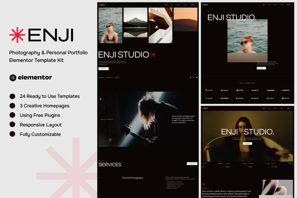 Enji - Photography & Personal Portfolio Elementor Template Kit Enji - Photography & Personal Portfolio Elementor Template Kit