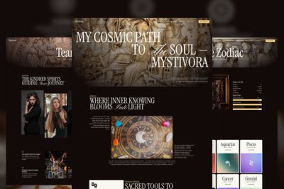Mystivora - Modern Mystical Astrology & Horoscope Elementor Template Kit