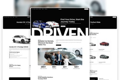 Carlist - Modern Minimalist Car Rental Elementor Template Kit