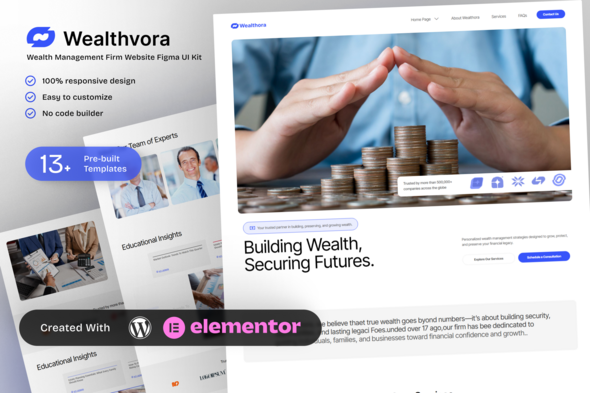 Wealthora - Wealth Management Firm Elementor Template Kit Wealthora - Wealth Management Firm Elementor Template Kit
