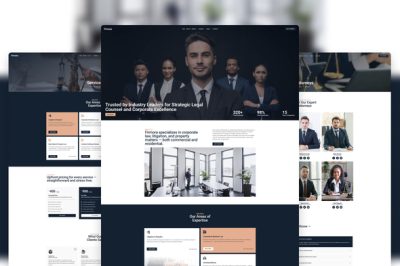 Firmora - Modern Professional Law Firm & Attorney Elementor Template Kit