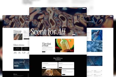 Scentiva - Modern Elegant Perfume & Fragrance Elementor Template Kit