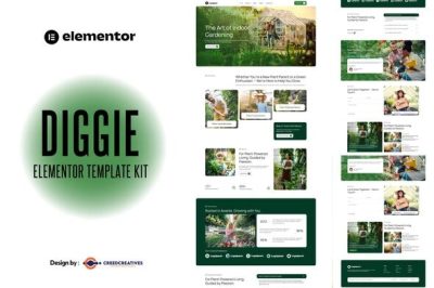 Diggie - Houseplants & Gardening Elementor Template Kit