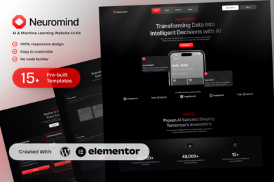 NeuroMind - AI & Machine Learning Elementor Template Kit