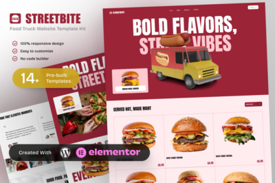 StreetBite - Food Truck & Street Food Elementor Template Kit