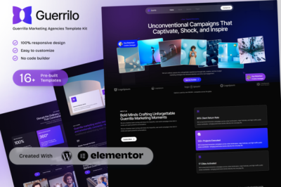 Guerrilo - Guerrilla Marketing & Brand Activation Elementor Template Kit