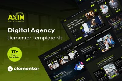 Axim - Digital Agency Elementor Template Kit