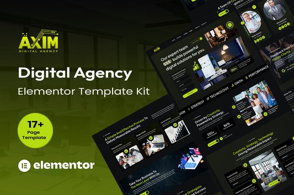Axim - Digital Agency Elementor Template Kit Axim - Digital Agency Elementor Template Kit
