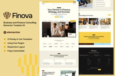Finova - Business and Finance Consulting Elementor Template Kit