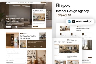 Igacy - Interior Design Agency Template Kit