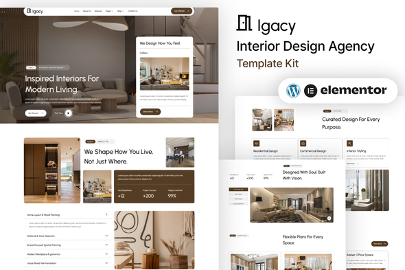 Igacy - Interior Design Agency Template Kit Igacy - Interior Design Agency Template Kit