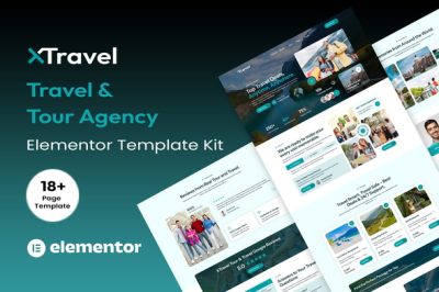 XTravel - Travel & Tour Agency Elementor Template Kit