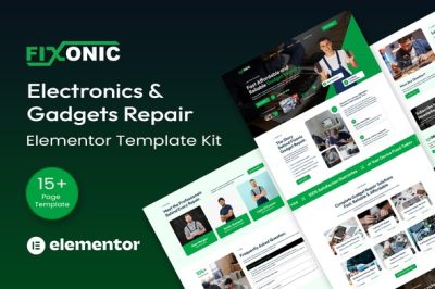 Fixonic - Electronics & Gadgets Repair Services Elementor Template Kit