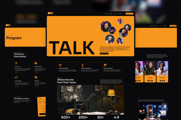 Podhub - Modern Dark Mode Podcast & Radio Streaming Elementor Template Kit Podhub - Modern Dark Mode Podcast & Radio Streaming Elementor Template Kit