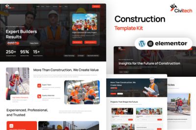 Civitech - Construction Elementor Template Kit
