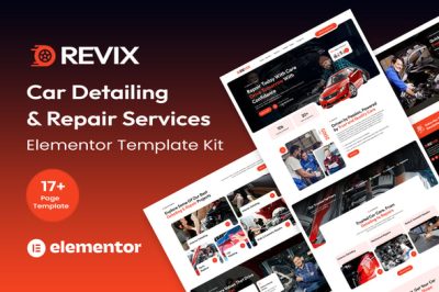 Revix - Car Detailing Services & Car Repair Elementor Template Kit