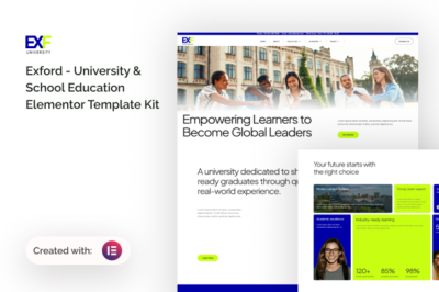 Exford - University & School Education Elementor Template Kit