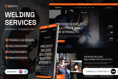Benakno - Welding Services Elementor Template Kit