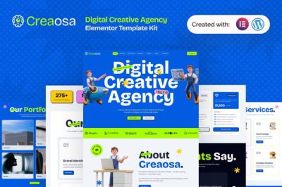 Creaosa - Creative Digital Agency Elementor Template Kit