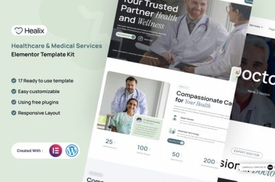 Healix - Healthcare & Medical Services Elementor Template Kit