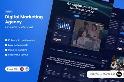 Marketify - Digital Marketing Agency Elementor Template Kit