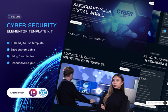 Secure – Cyber Security Elementor Template Kit Secure – Cyber Security Elementor Template Kit