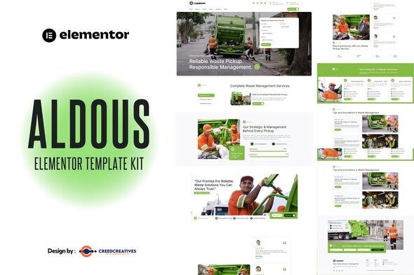Aldous - Waste Pickup & Management Elementor Template Kit Aldous - Waste Pickup & Management Elementor Template Kit