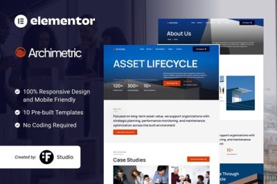 Archimetric – Asset Management Elementor Kit
