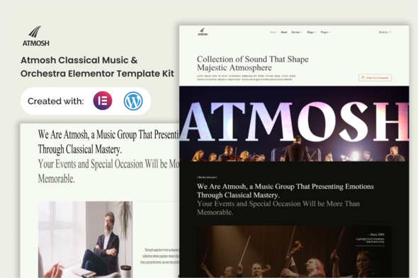 Atmosh - Classical Music & Orchestra Elementor Template Kit Atmosh - Classical Music & Orchestra Elementor Template Kit