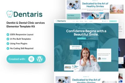Dentaris - Dentis & Dental Clinic Service Elementor Template Kit